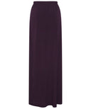 Aubergine Jersey Modest Pencil Maxi Skirt