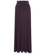 Aubergine A-Line Jersey Modest Maxi Skirt