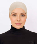 Beige Full Head Cover Cap