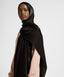 Black Modal Satin Hijab Scarf