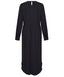 Black Long Sleeves Modest Midi Dress