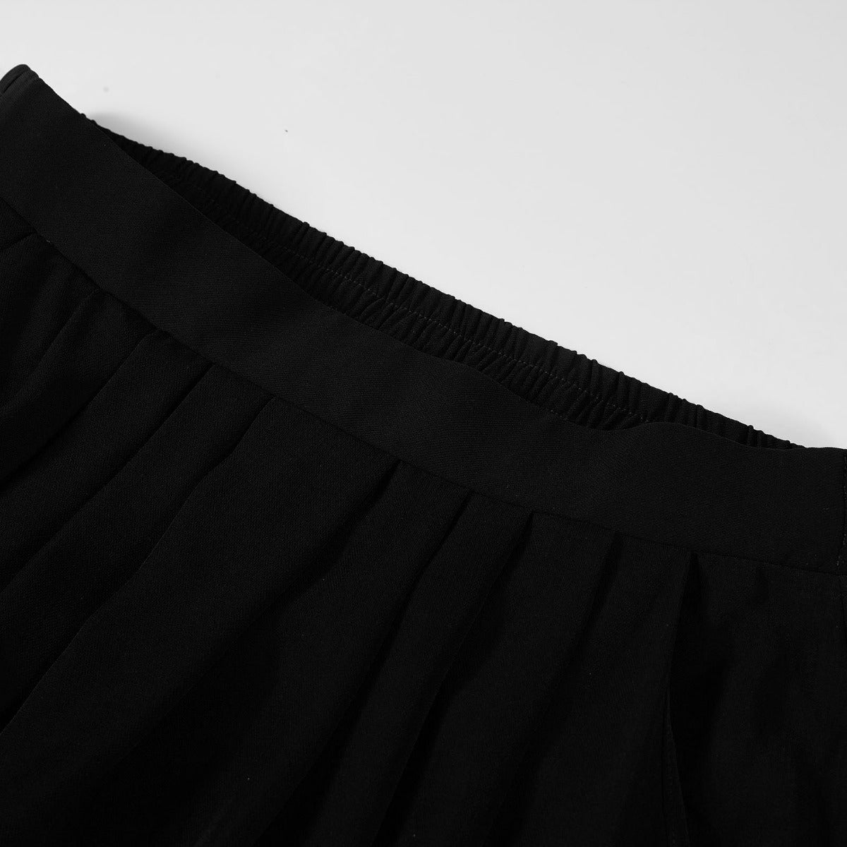 Black Pleated Chiffon Modest Maxi Skirt iLoveModesty