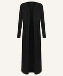 Black A-Line Long Sleeve Jersey Cardigan