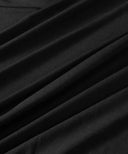 Black A-Line Long Sleeve Jersey Dress