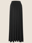 Black A-Line Jersey Maxi Skirt