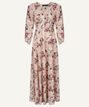 Blush Fil Coupe Floral Full Sleeve Maxi Dress
