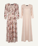 Blush Fil Coupe Floral Full Sleeve Maxi Dress