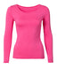 Bright Pink Long Sleeve Full Body Shirt