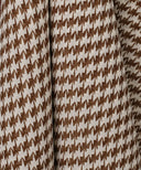 Brown Houndstooth Printed Chiffon Hijab
