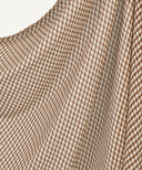 Brown Houndstooth Printed Chiffon Hijab