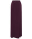 Burgundy Jersey Modest Pencil Maxi Skirt