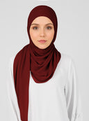 Burgundy Instant Hijab