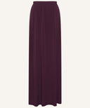 Burgundy Jersey Pencil Maxi Skirt