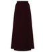 Classic Cocoa Pleated Chiffon Modest Maxi Skirt