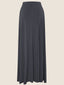 Coal Grey A-Line Jersey Maxi Skirt