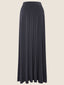 Coal Grey A-Line Jersey Maxi Skirt