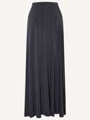 Coal Grey A-Line Jersey Maxi Skirt