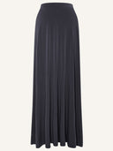 Coal Grey A-Line Jersey Maxi Skirt