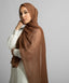 Coffee Light Modal Hijab Scarf on model