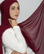 Amethyst chiffon hijab scarf