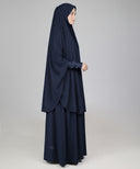 Dark Blue 2-Piece Prayer Set (Jilbab)