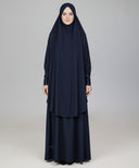 Dark Blue 2-Piece Prayer Set (Jilbab)