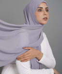 Dove Grey Chiffon Hijab