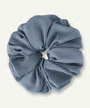 Dusty Blue Chiffon Scrunchie