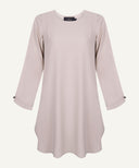 Mauve Chalk Embroidered Cardigan Matching Set