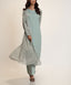 Elegant Geometric Long Bell Sleeve A-Line Modest Chiffon Cardigan