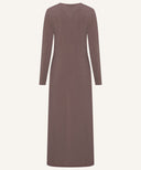 Taupe A-Line Long Sleeve Jersey Cardigan