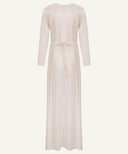 White Peach Overlay Cape A-Line Dress