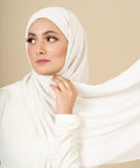 Ivory Chiffon Hijab