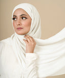 Ivory Chiffon Hijab
