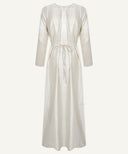 Ivory Overlay Cape Gown A-Line Maxi Dress