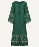 Liana Jewel Green A-line Cardigan