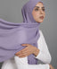 Amethyst chiffon hijab scarf