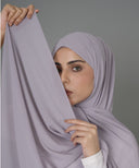 Amethyst chiffon hijab scarf