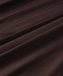 Mahogany Brown A-Line Jersey Maxi Skirt