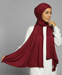 Maroon Jersey Hijab Scarf