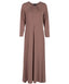 Mocha A-Line Dress