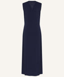 Navy Sleeveless Jersey Cardigan