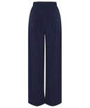 Navy Jersey Wide Legged Pants