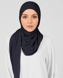 Navy Blue Instant Hijab