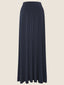 Navy A-Line Jersey Maxi Skirt