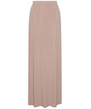 Nude Jersey Modest Pencil Maxi Skirt