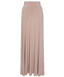 Nude A-Line Jersey Skirt