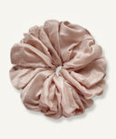 Nude Pink Satin Scrunchie