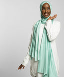 Ocean Green Jersey Hijab Scarf