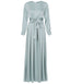 Peace Satin Pleated Dress